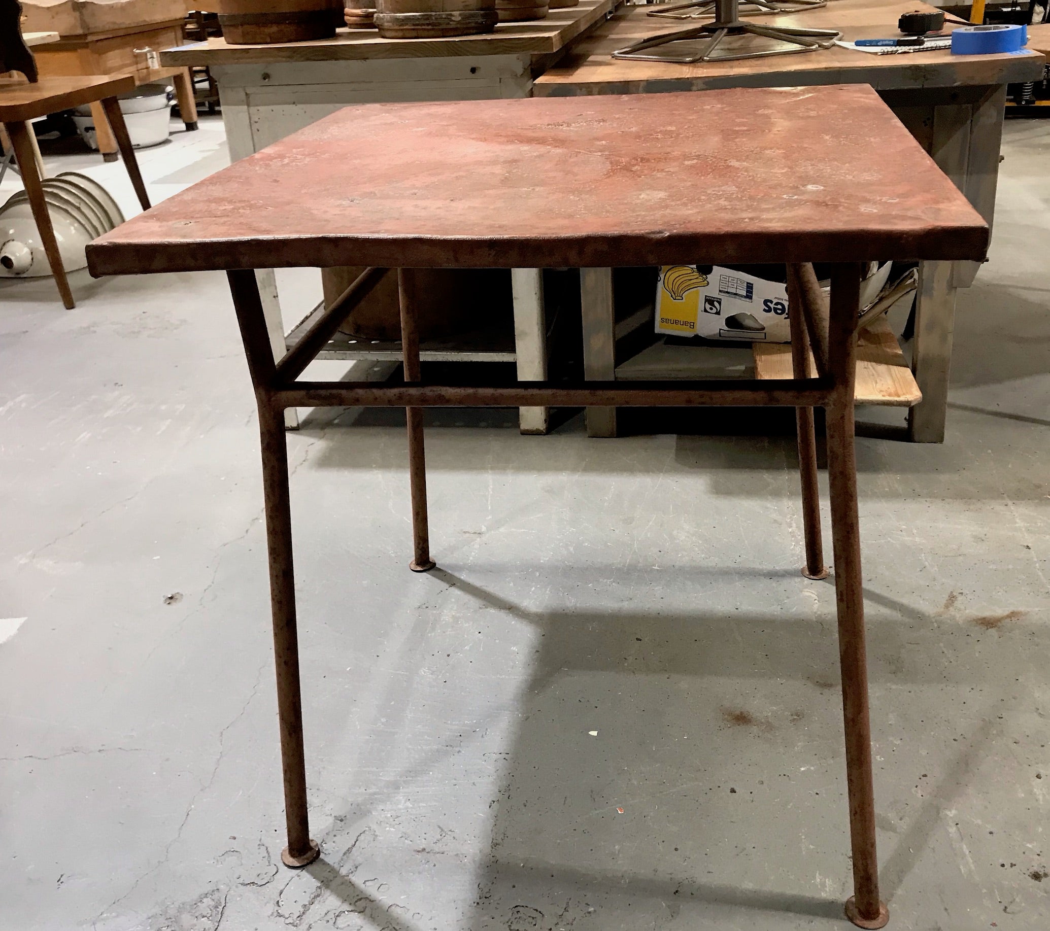 Vintage Metal  Garden Table  #3592 E