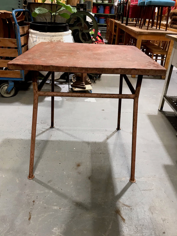 Vintage Metal  Garden Table  #3592 E