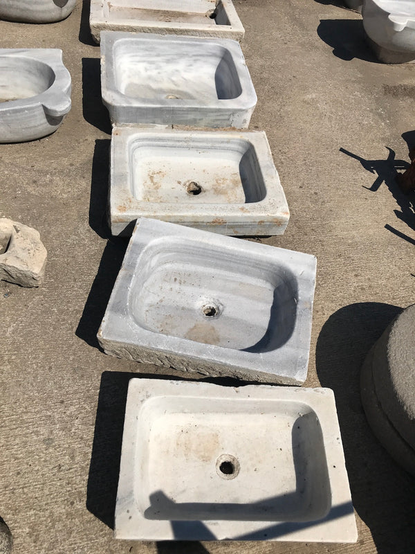 Vintage industrial Turkish Marble sink #2342