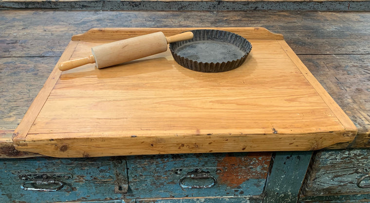 Vintage  European Double Sided  Pasta / Baking  Board  #4344
