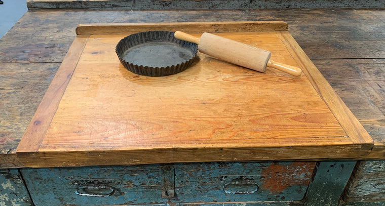 Vintage  European Double Sided  Pasta / Baking  Board  #4346