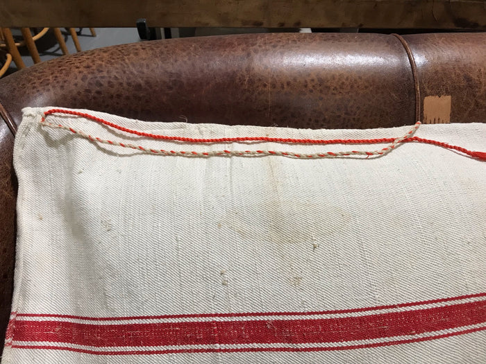 Vintage  Linen "Grainsack" Body Pillow #3595 A