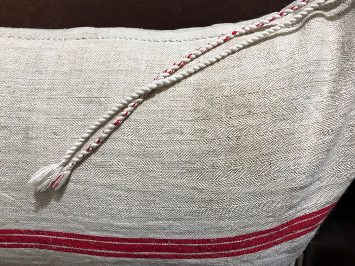 Vintage  Linen "Grainsack" Body Pillow #3595 B