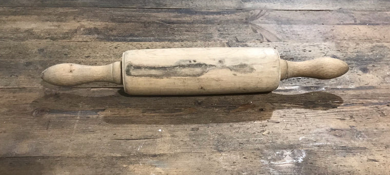 Vintage European  Wooden Rolling Pin #3598 D
