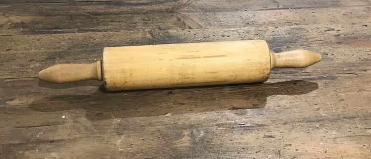 Vintage European  Wooden Rolling Pin #3598 E