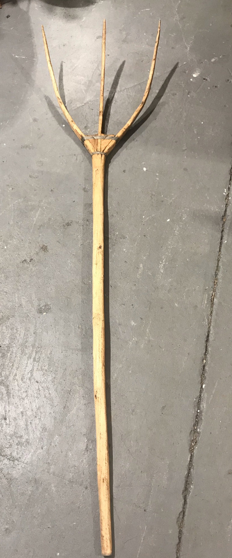 Vintage  European Wooden Hay Fork #3600 A