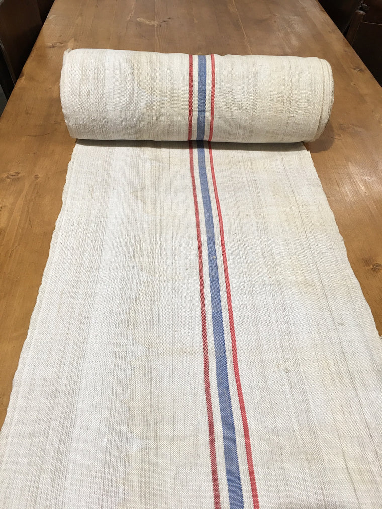 Vintage French Linen Roll 1940s  #3095 (Read Information About This Item)