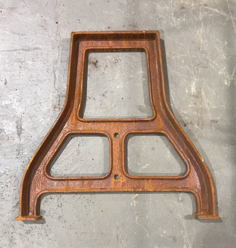 Vintage iIdustrial European Workbench Cast Iron Legs  #3601b