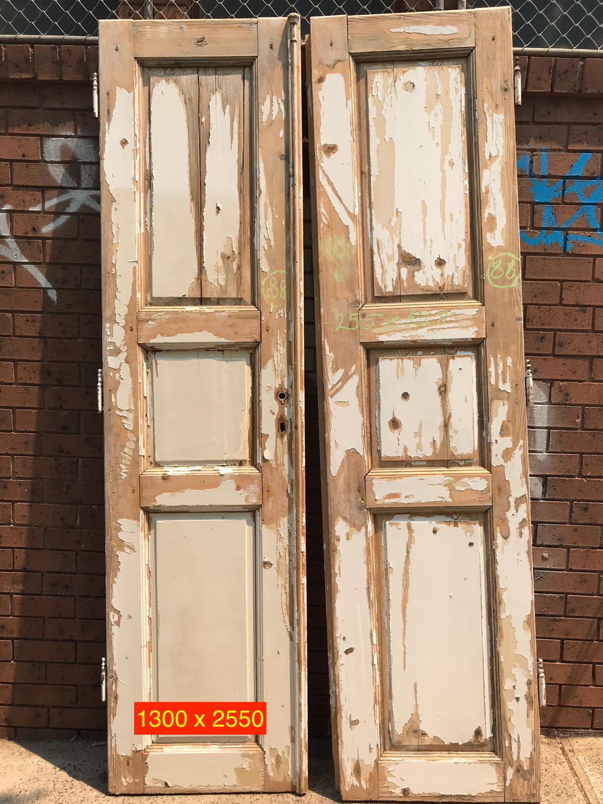 Vintage French wooden house door #2736