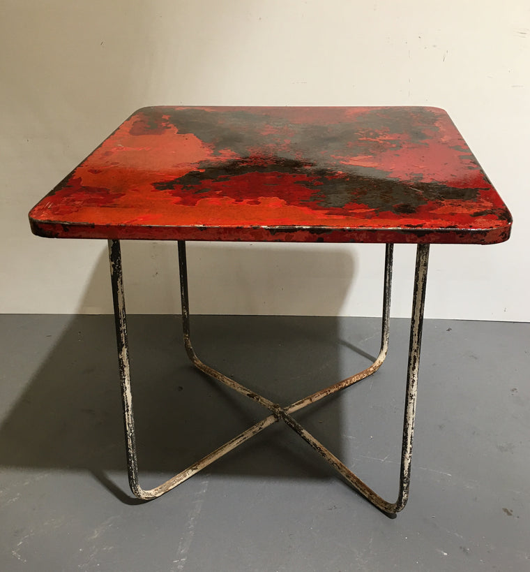 Vintage Metal Garden  Table  #3103 (2)