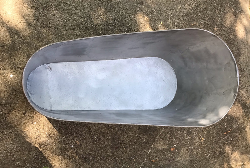 Vintage 1940s  Galvanized Bath Tub #3616A