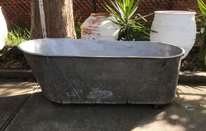 Vintage 1940s  Galvanized Bath Tub #3616B