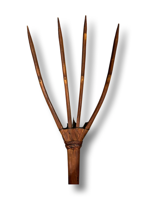 Vintage  European Wooden Hay Fork #4365