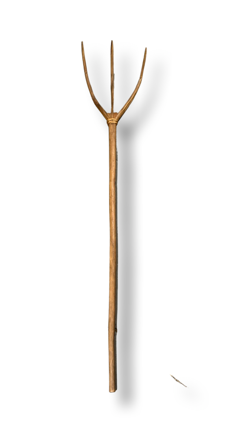 Vintage  European Wooden Hay Fork #4366
