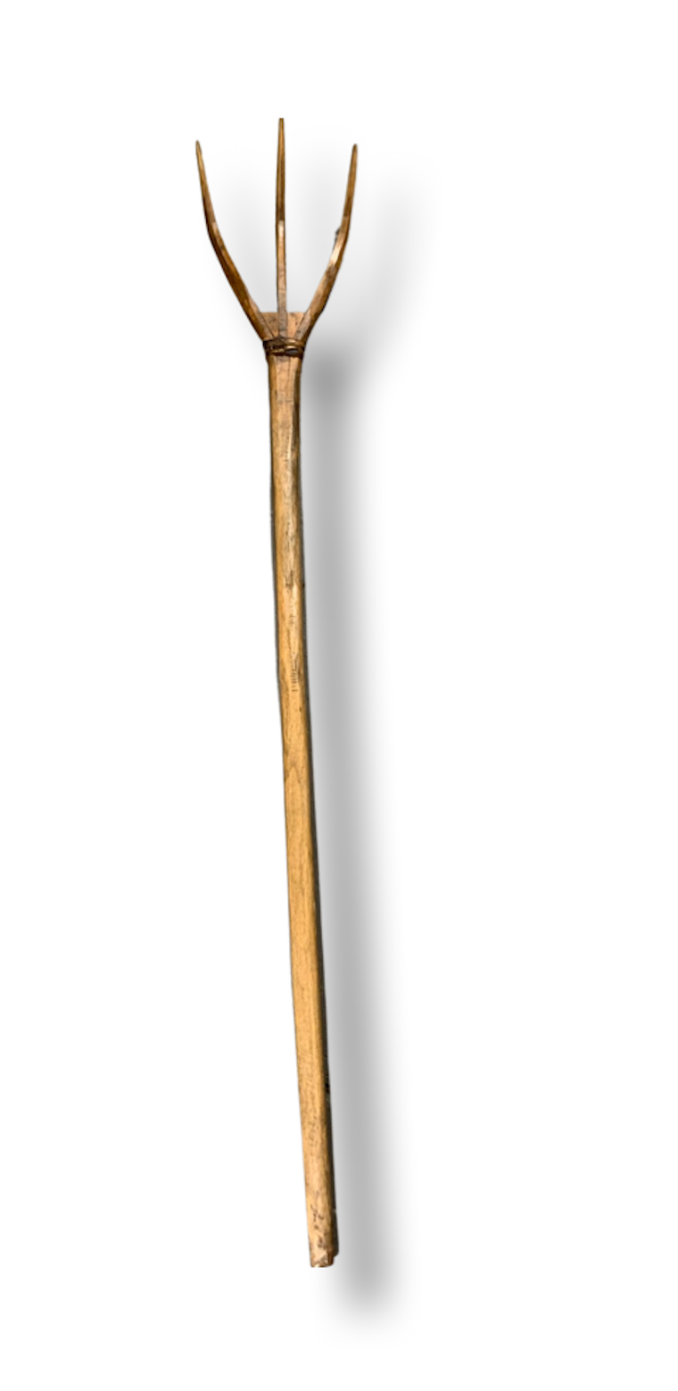 Vintage  European Wooden Hay Fork #4368