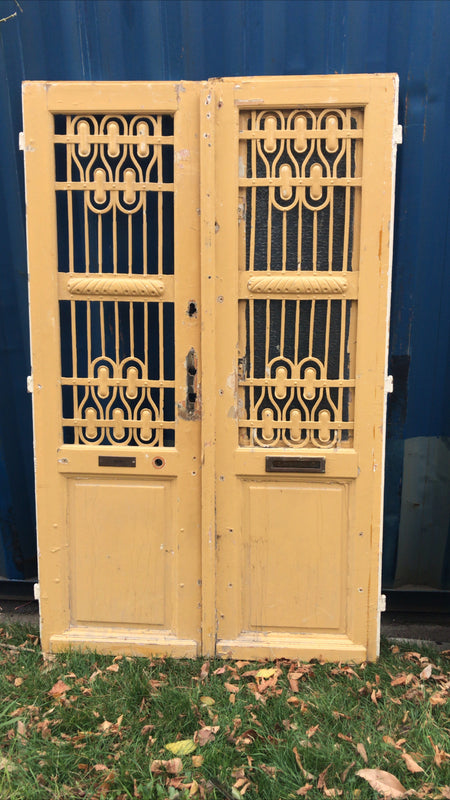 Vintage French Wooden Double House Doors #2748 Byron