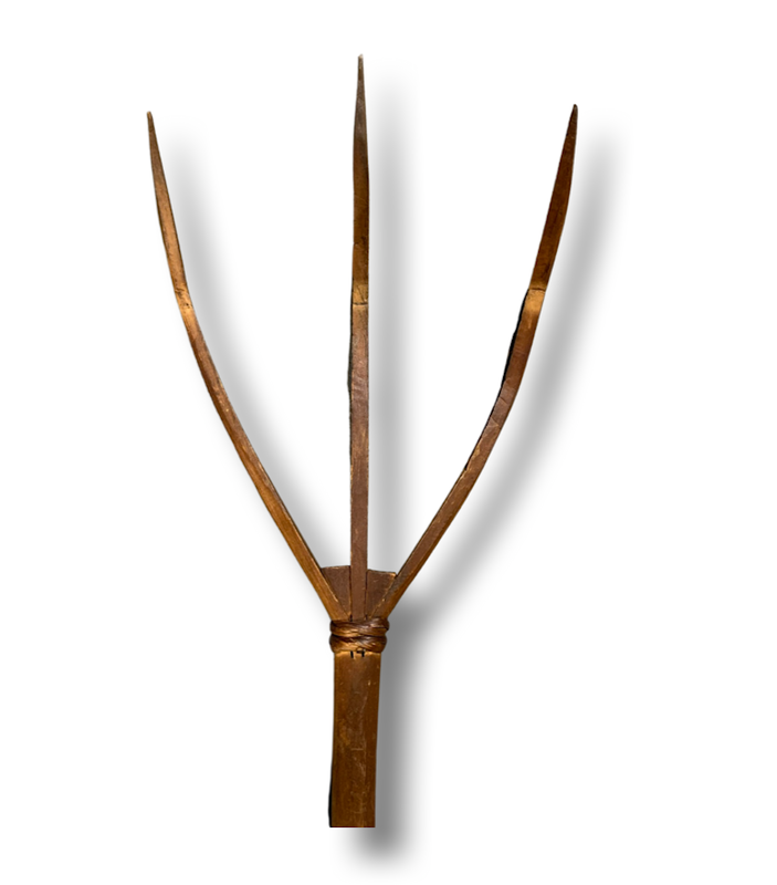 Vintage  European Wooden Hay Fork #4369