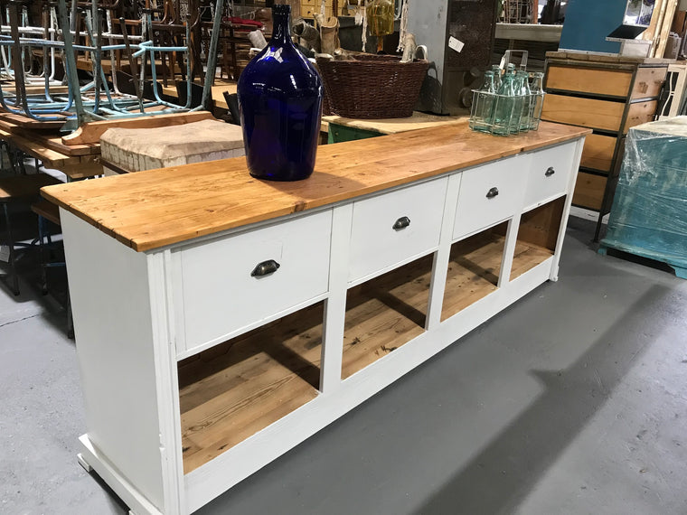Vintage  European  shop counter 2.6 mt #B2656 Byron Warehouse ON HOLD hannah