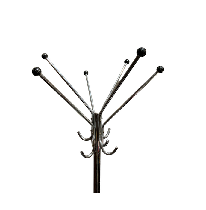 Vintage Chrome Czech  Coat Rack  #4377