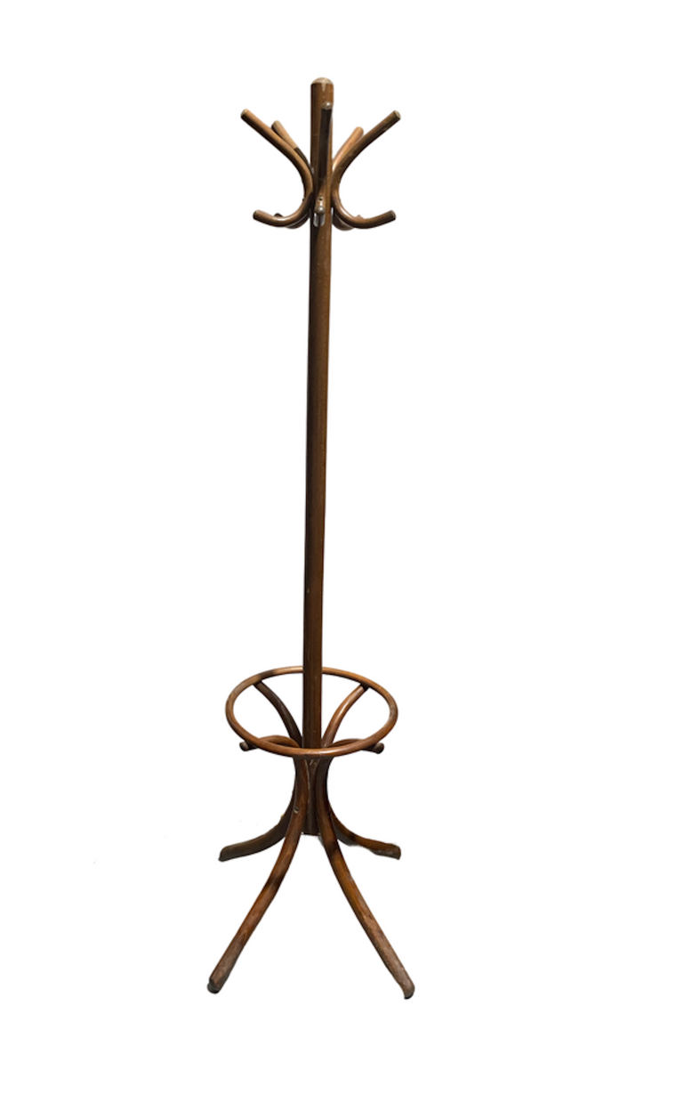 Vintage  Czech Wooden Thonet Coat Rack  #4379 Byron