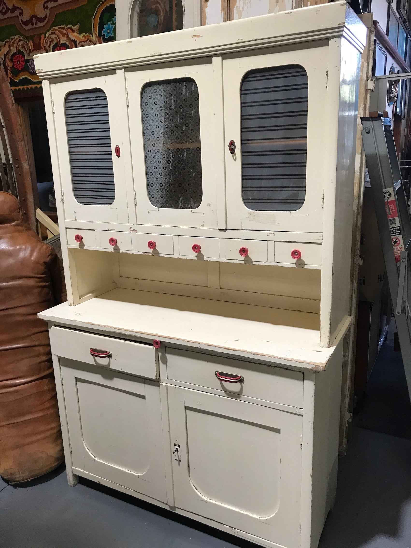 Vintage  European  Kitchen Hutch Cabinet  #2749