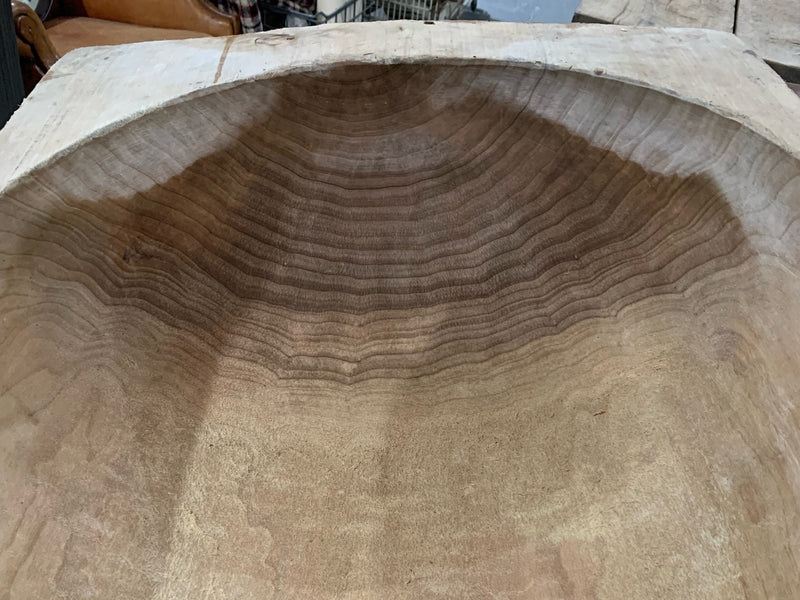 Rustic  Wooden Dough Bowl #4382