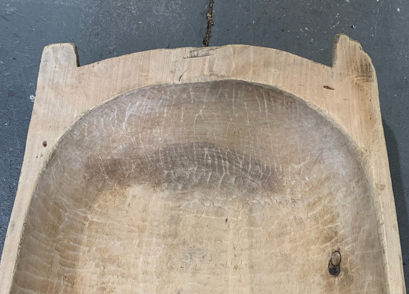 Rustic  Wooden Dough Bowl #4386 Byron