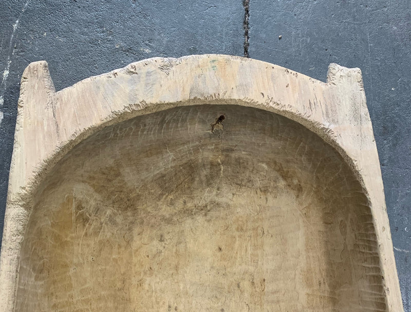 Rustic  Wooden Dough Bowl #4386 Byron