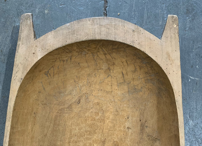 Rustic  Wooden Dough Bowl #4390