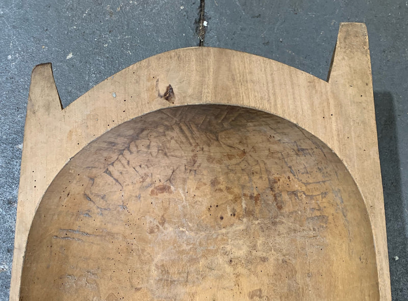 Rustic  Wooden Dough Bowl #4390