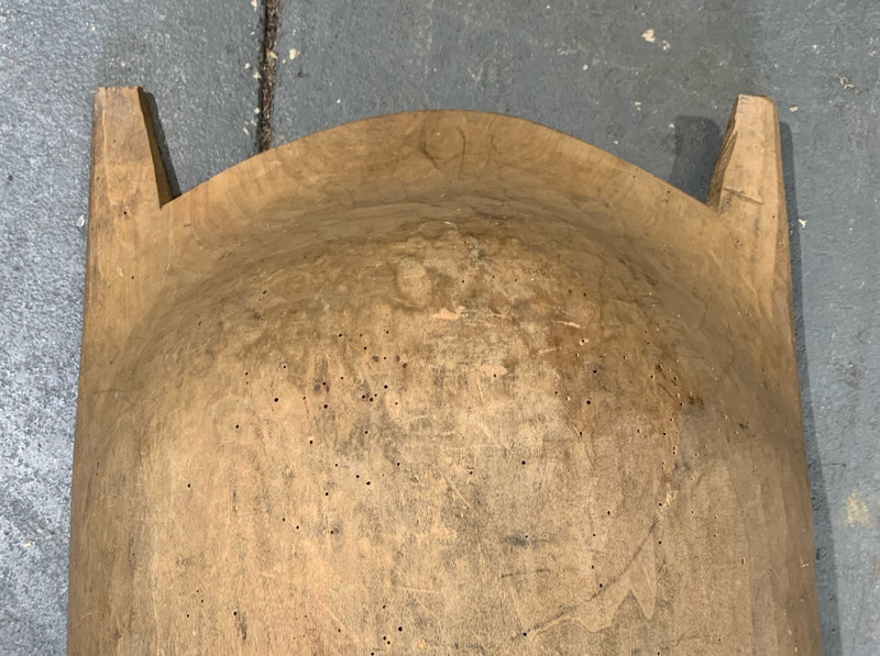 Rustic  Wooden Dough Bowl #4390