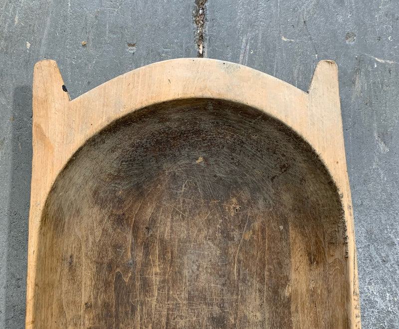 Rustic  Wooden Dough Bowl #4391