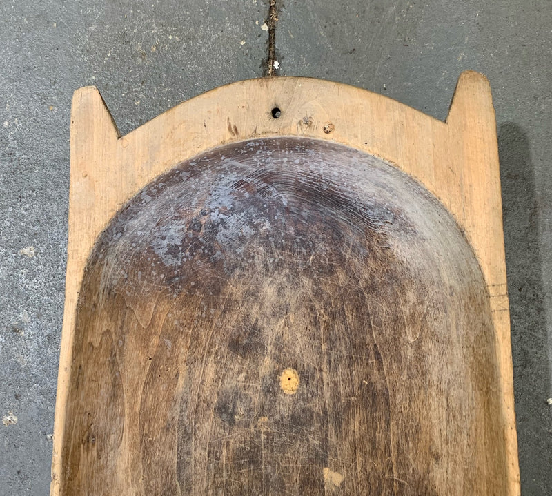 Rustic  Wooden Dough Bowl #4391
