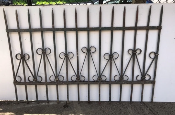 Vintage European Wrought Iron Fence Panels  #3622