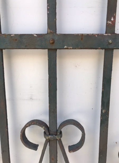 Vintage European Wrought Iron Fence Panels  #3622