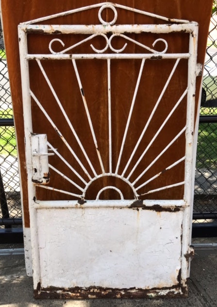 Vintage European Rustic Metal Garden Gate  #3624