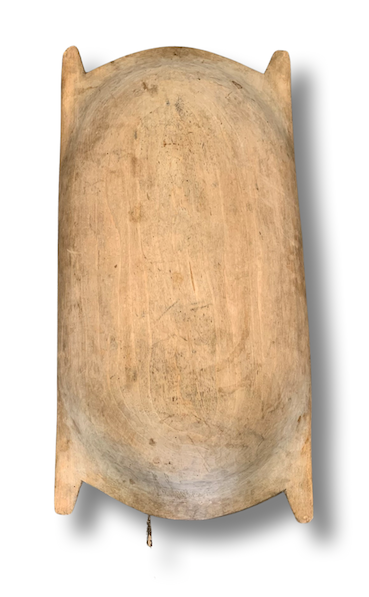 Rustic  Wooden Dough Bowl #4391