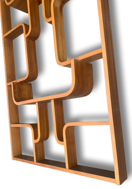 Mid Century Danish Wooden Room Divider #4396