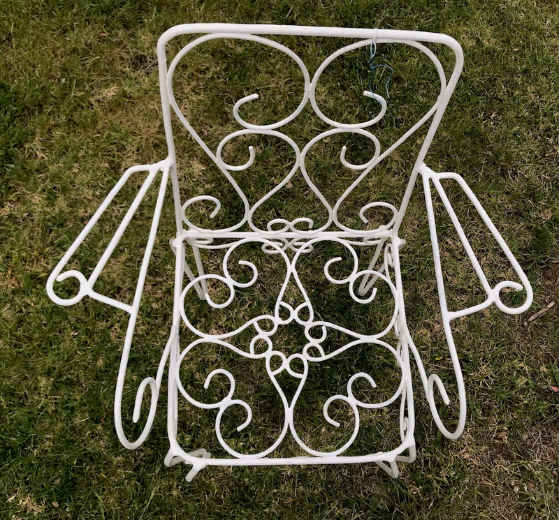 Vintage wrought iron garden chairs #3630A