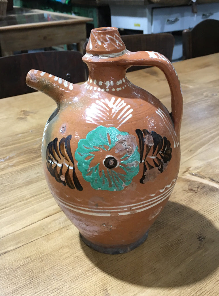 Hungarian Gypsy Terracotta Jug #3156 (3)