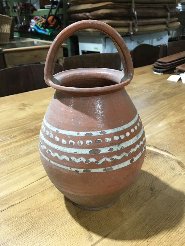 Hungarian Gypsy Terracotta Vessle  #3157 (1)