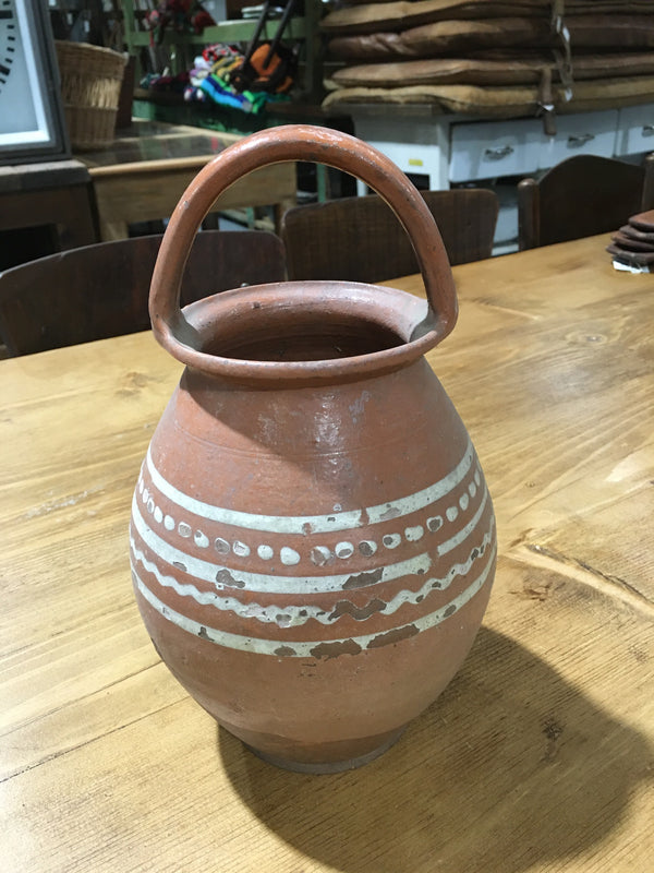 Hungarian Gypsy Terracotta Vessle  #3157 (1)