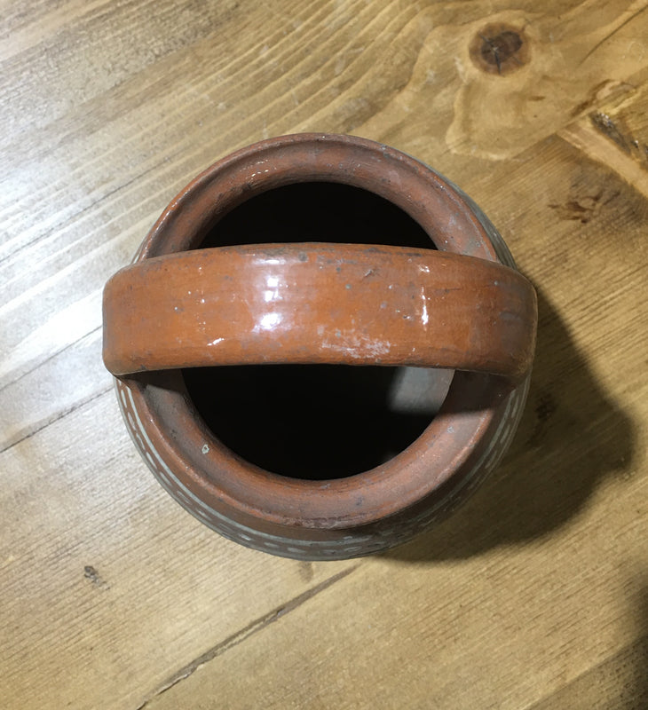 Hungarian Gypsy Terracotta Vessle  #3157 (1)