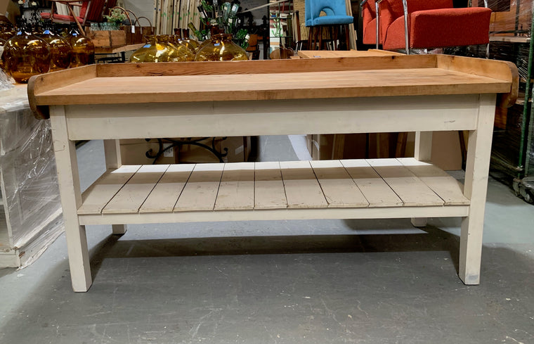 Vintage European Farmhouse  Bakers Table  #4409