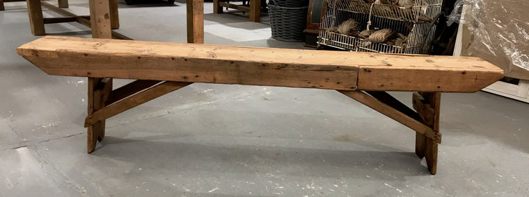 Vintage Wooden  Bench Seat #3651A   BYRON