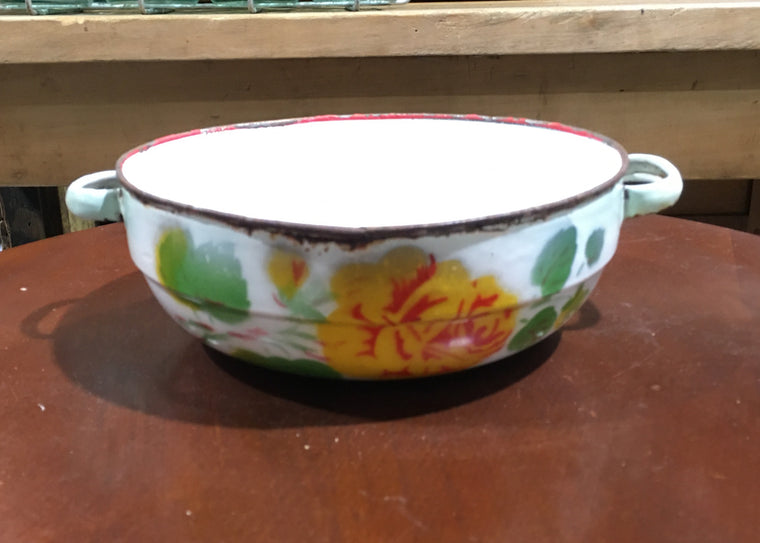 Vintage  European Enamel  Bowl  #3173 (4)