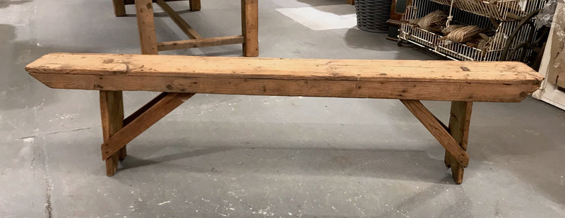Vintage Wooden  Bench Seat #3651D   BYRON