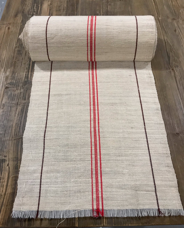 Vintage  Linen/Hemp Grain Sack Material  1940s  #3652A  (Read Information About This Item)