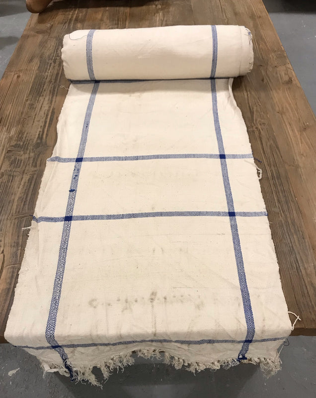 Vintage  Linen/Hemp  Grain Sack Material  1940s  #3652D  (Read Information About This Item)