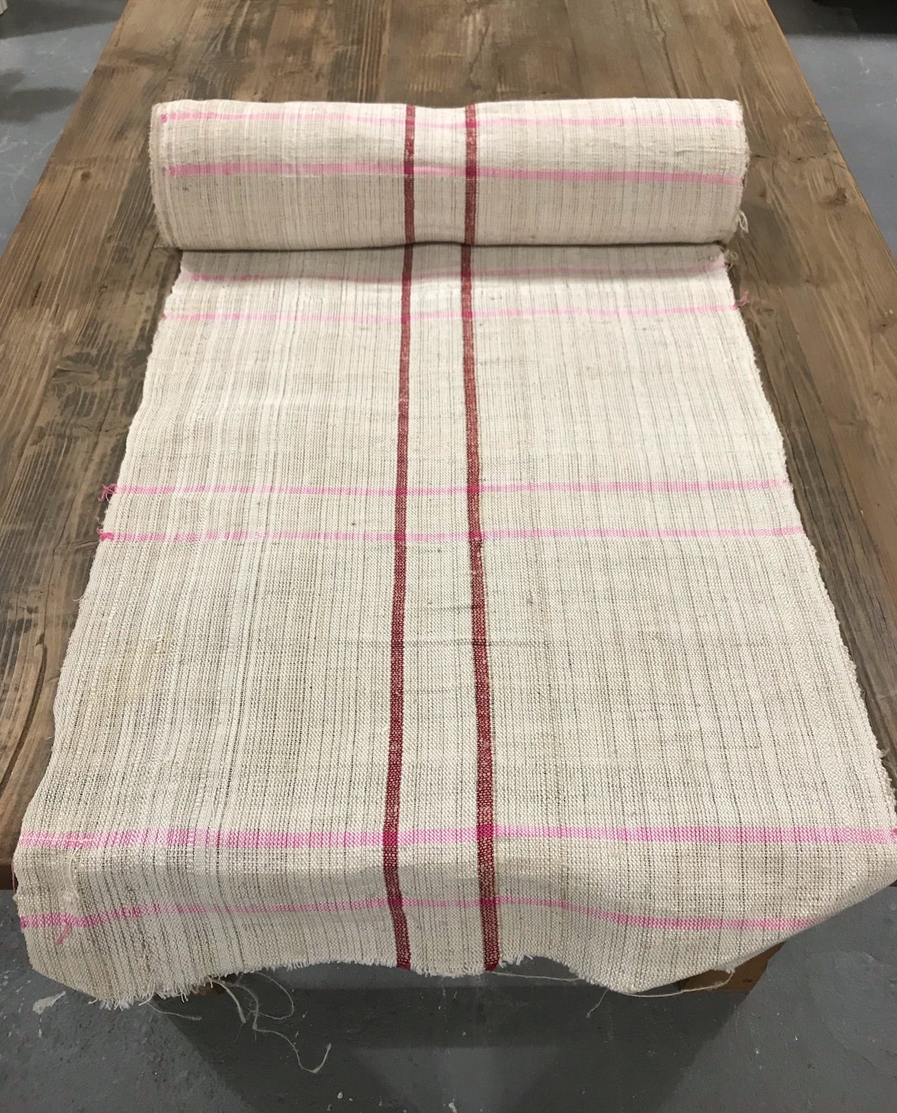 Vintage  Linen/Hemp Grain Sack Material  1940s  #3652J  (Read Information About This Item)